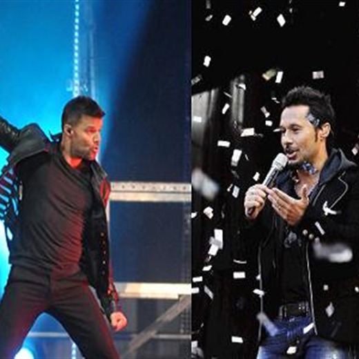 Diego Torres y Ricky Martin en los Panamericanos