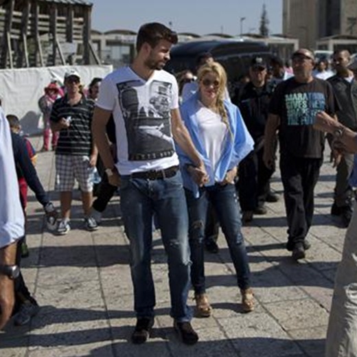 Shakira y Piqué en Israel