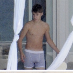 Justin Bieber en ropa interior