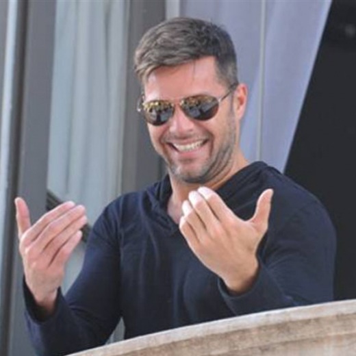 El saludo de Ricky Martin