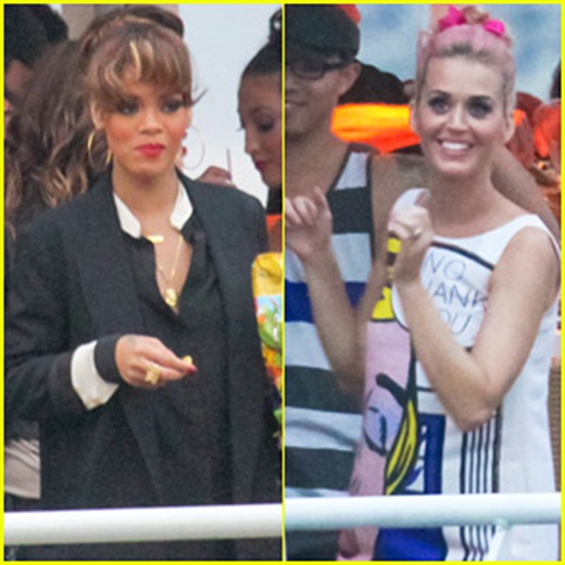 Katy Perry y Rihanna a pura fiesta