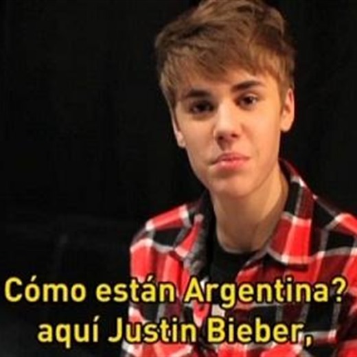 Justin Bieber y un saludo especial