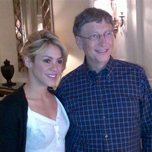 Shakira con Bill Gates