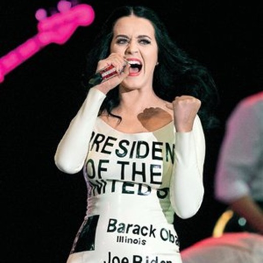 Katy Perry a full con Obama