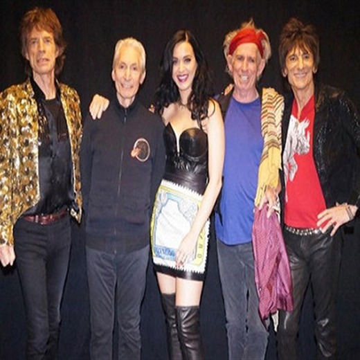 Katy Perry cantó con los Rolling Stones