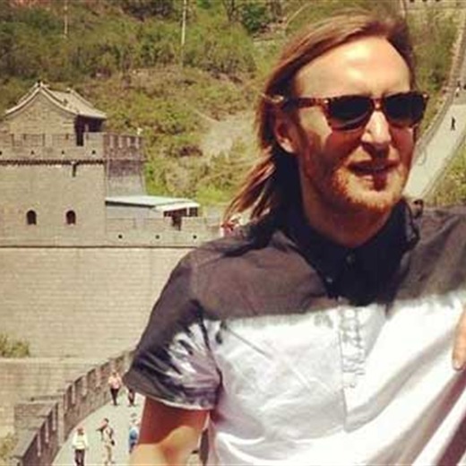 David Guetta conquistó la Muralla China