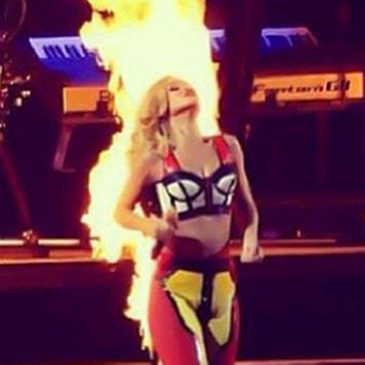 Rihanna on fire