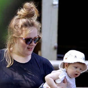 La salida en familia de Adele