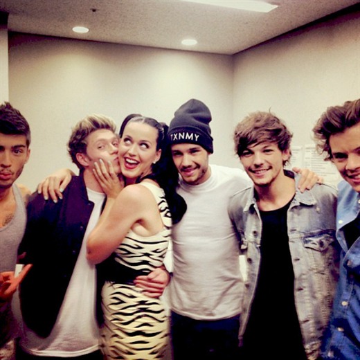 One Direction conoció a Katy Perry