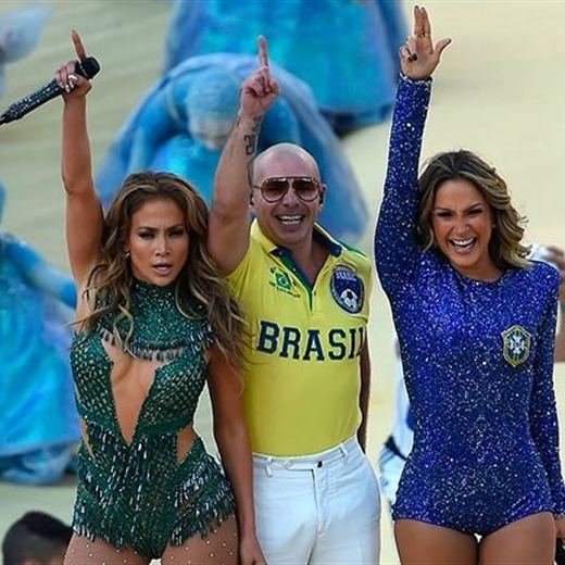 Pitbull, JLo y Claudia Leitte dan inicio al Mundial Brasil 2014