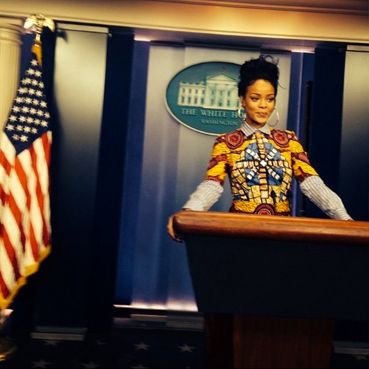 ¿Rihanna en la Casa Blanca?