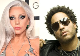 Lady Gaga y Lenny Kravitz juntos