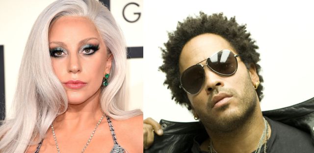 Lady Gaga y Lenny Kravitz juntos