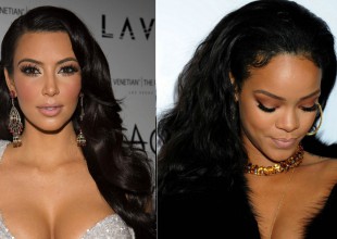 Rihanna y Kim Kardashian compiten por el mejor escote