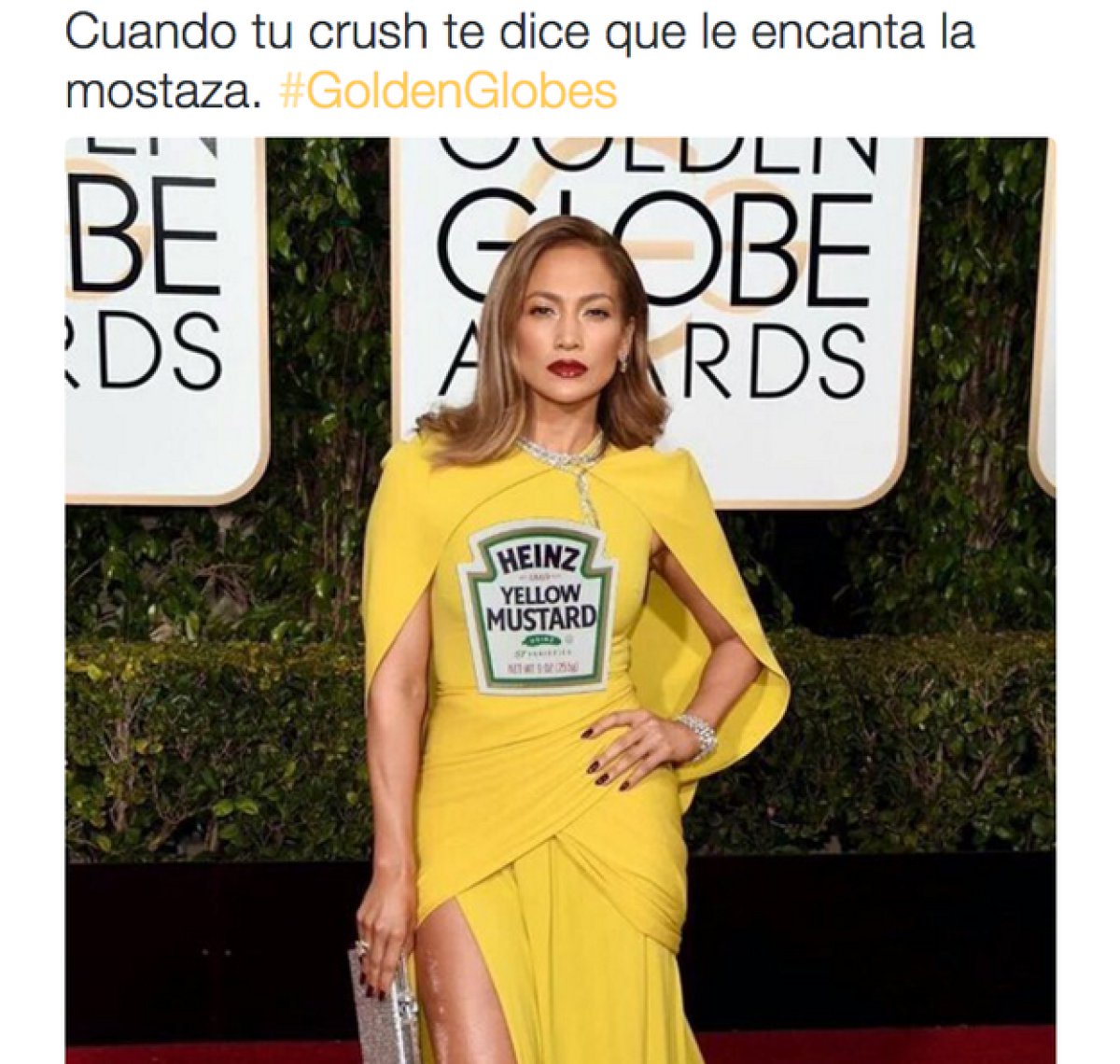 ¿JLo es una botella de mostaza¡