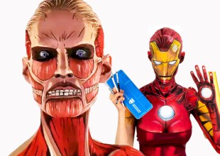 Esta chica se convierte en cualquier personaje con body painting!