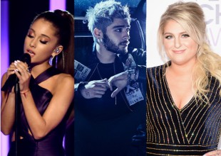 Ariana Grande, Zayn Malik y Meghan Trainor presentan sus nuevas canciones