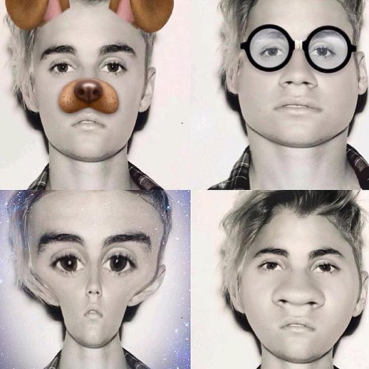 Justin Bieber x 4