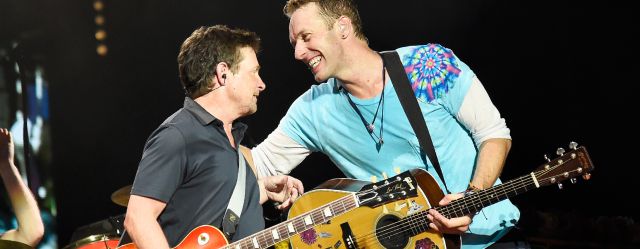 Coldplay tocó con Michael J. Fox