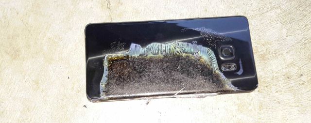 Un Samsung Galaxy Note 7 explota en un restaurante