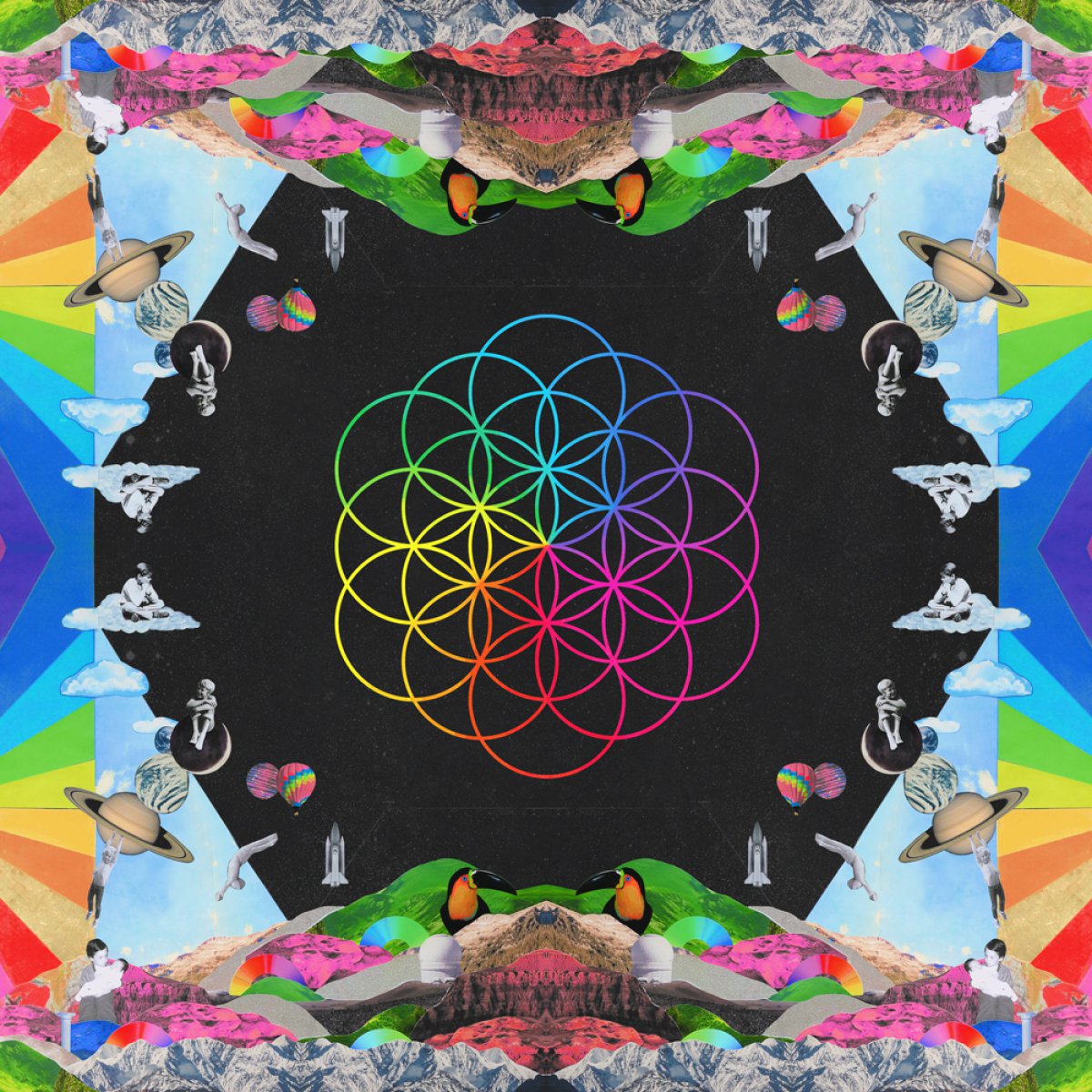 Y esta es la similar tapa de "Head Full Of Dreams" el álbum de Coldplay