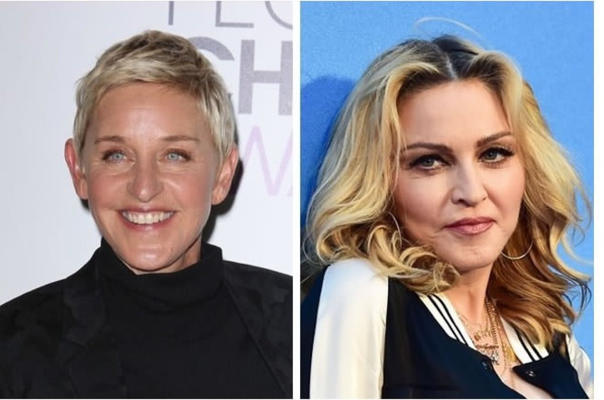 Ellen DeGeneres y Madonna: 58