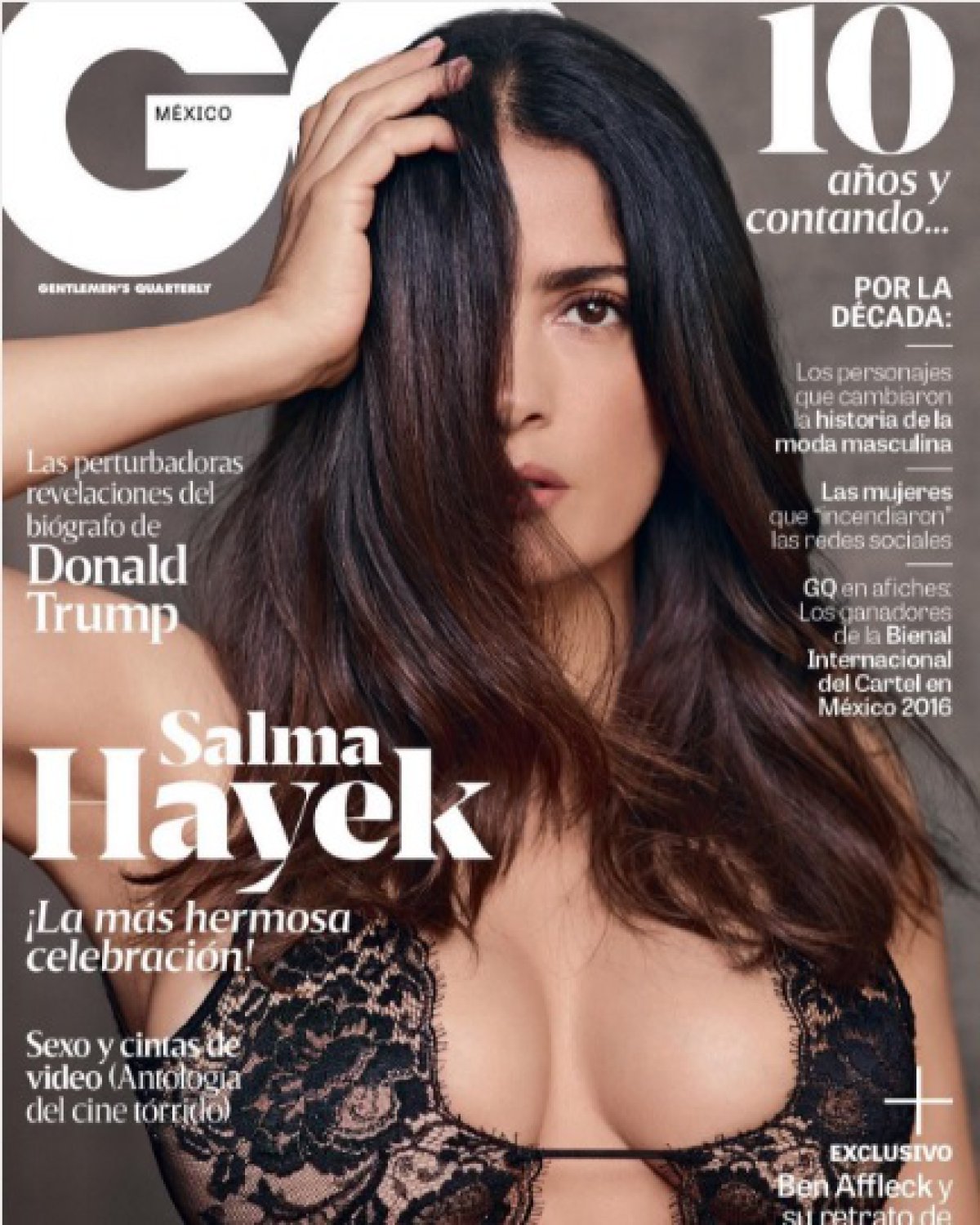 Salma Hayek, diosa para la revista GQ.