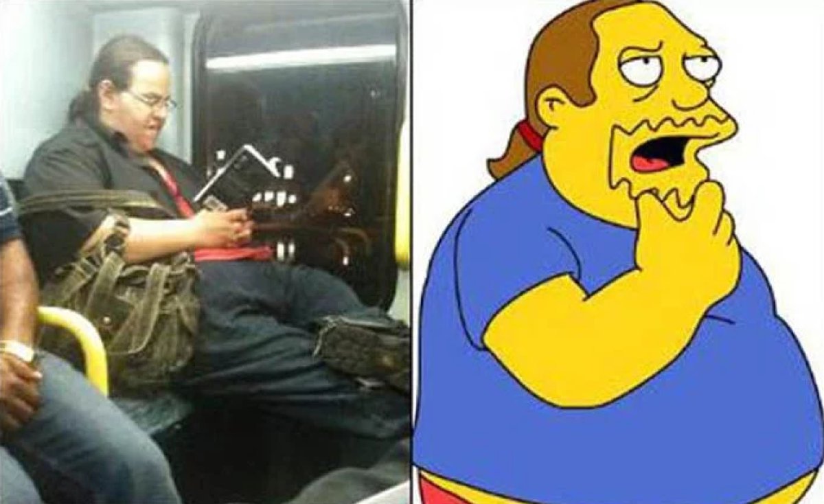 Estas personas se parecen a personajes de Los Simpson