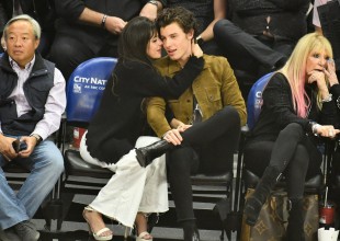 Camila Cabello y Shawn Mendes, muy apasionados en un partido de la NBA