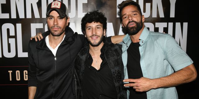 Sebastián Yatra, Ricky Martin y Enrique Iglesias