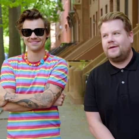 Harry Styles y James Corden hicieron un video en tres horas por 300 dólares