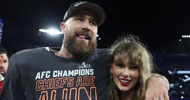 El romántico festejo de Taylor Swift y Travis Kelce luego de la victoria de los Chiefs