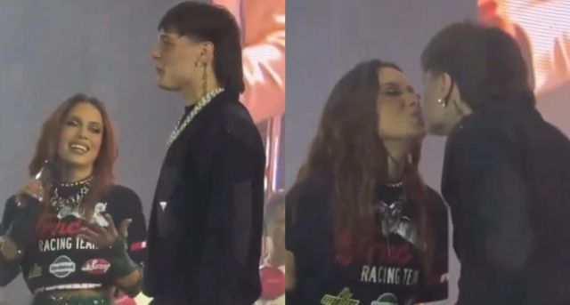 El beso de Peso Pluma y Anitta que sorprendió a todos